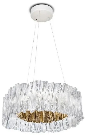 Κρεμαστό Φωτιστικό LED 52W Dimmable 3000K Accordeon Slamp-ACRSM00GLD01T30NMTEU-Λευκό-Χρυσό ACRSM00GLD01T30NMTEU