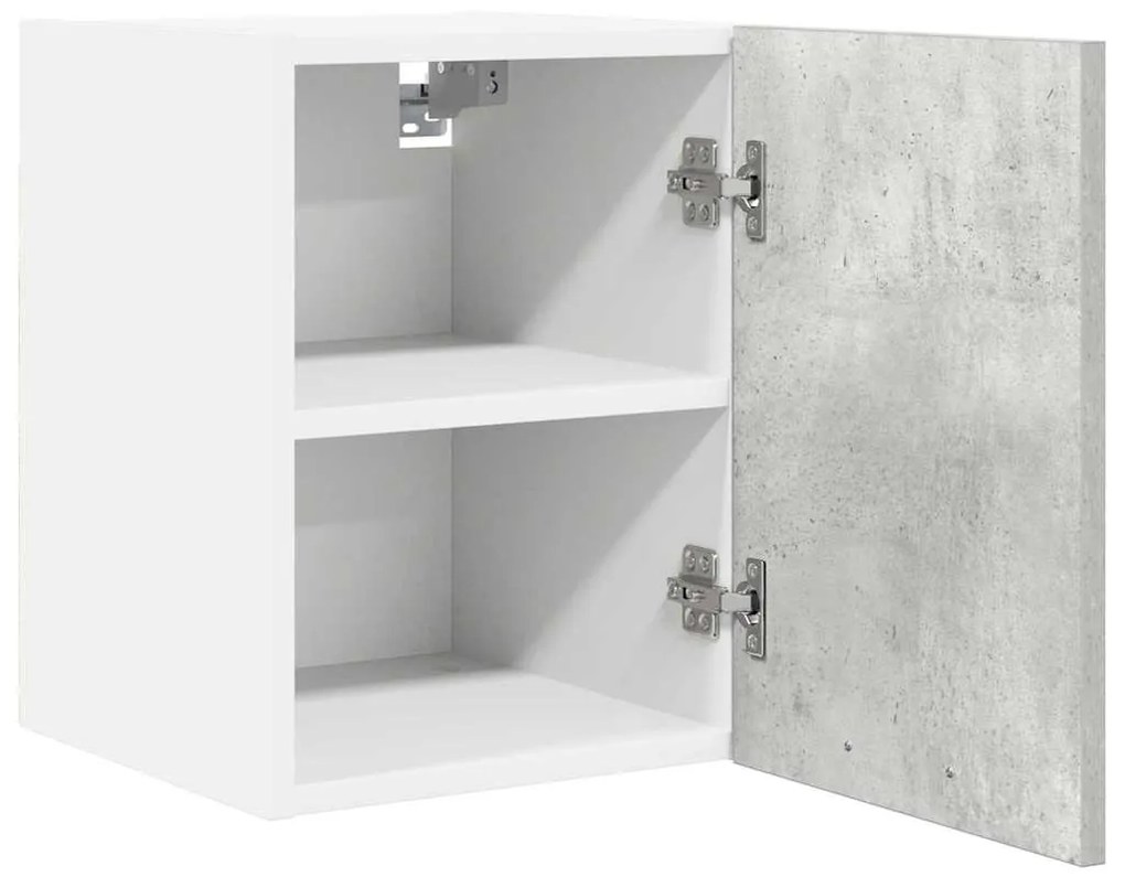 vidaXL Κρεμαστό ντουλάπι Σκυρόδεμα Γκρι και Λευκό 30 x 31 x 40 εκ.