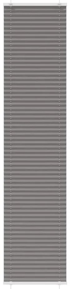 vidaXL Πλισέ περσίδα Ανθρακί 45x200 cm Πλάτος υφάσματος 44,4 cm