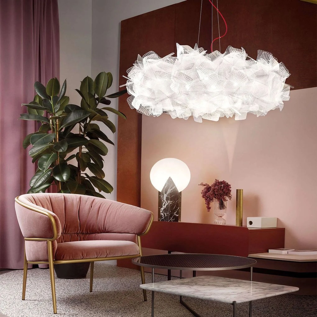 Φωτιστικό Οροφής  Clizia Large Pixel Red Wire Slamp Aluminium, Polypropylene