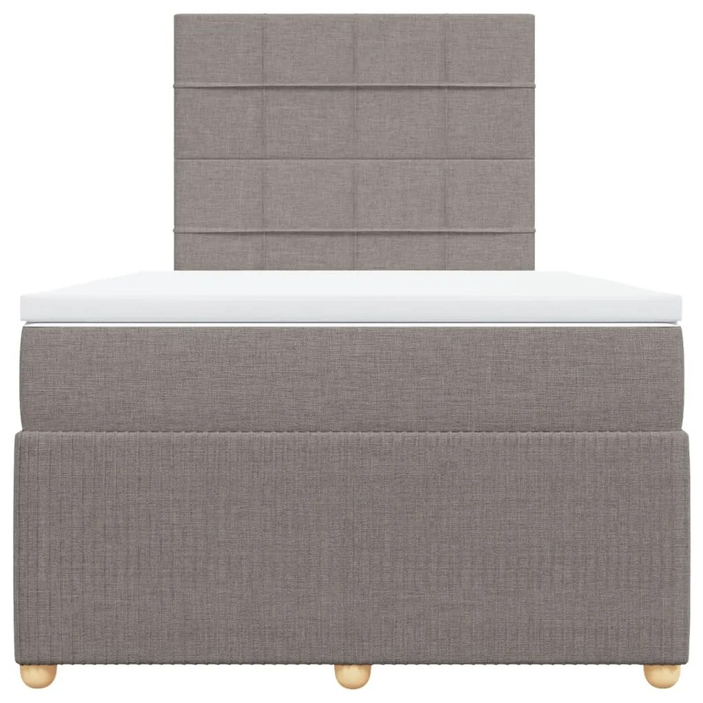 ΚΡΕΒΑΤΙ BOXSPRING ΜΕ ΣΤΡΩΜΑ TAUPE 120X200 ΕΚ. ΥΦΑΣΜΑΤΙΝΟ 3292027