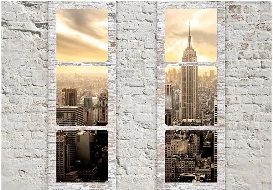 Αυτοκόλλητη φωτοταπετσαρία - New York: view from the window - 147x105