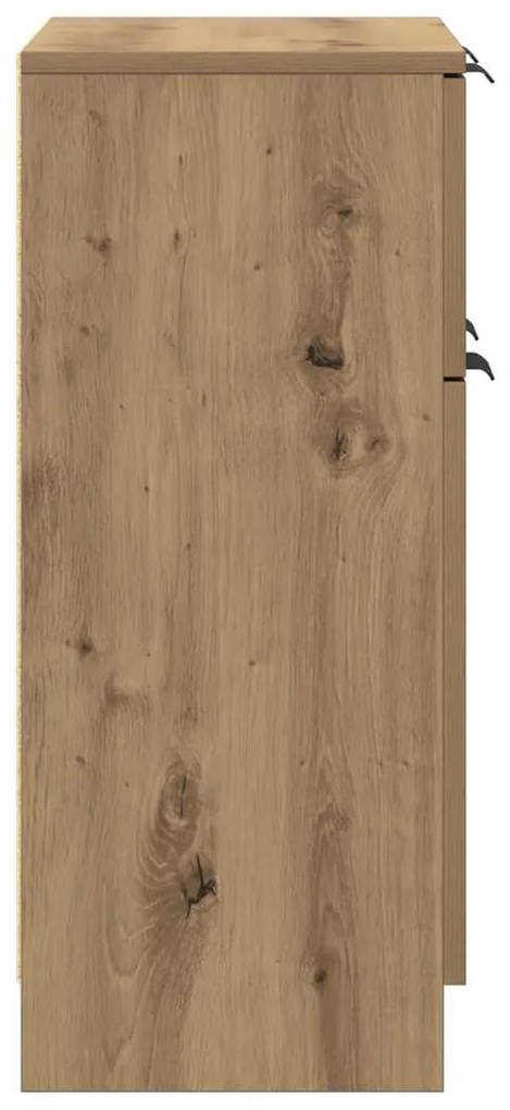 vidaXL Μπουφές Αρτισιανή Δρυς 60 x 30 x 70 εκ. από Επεξεργασμένο Ξύλο