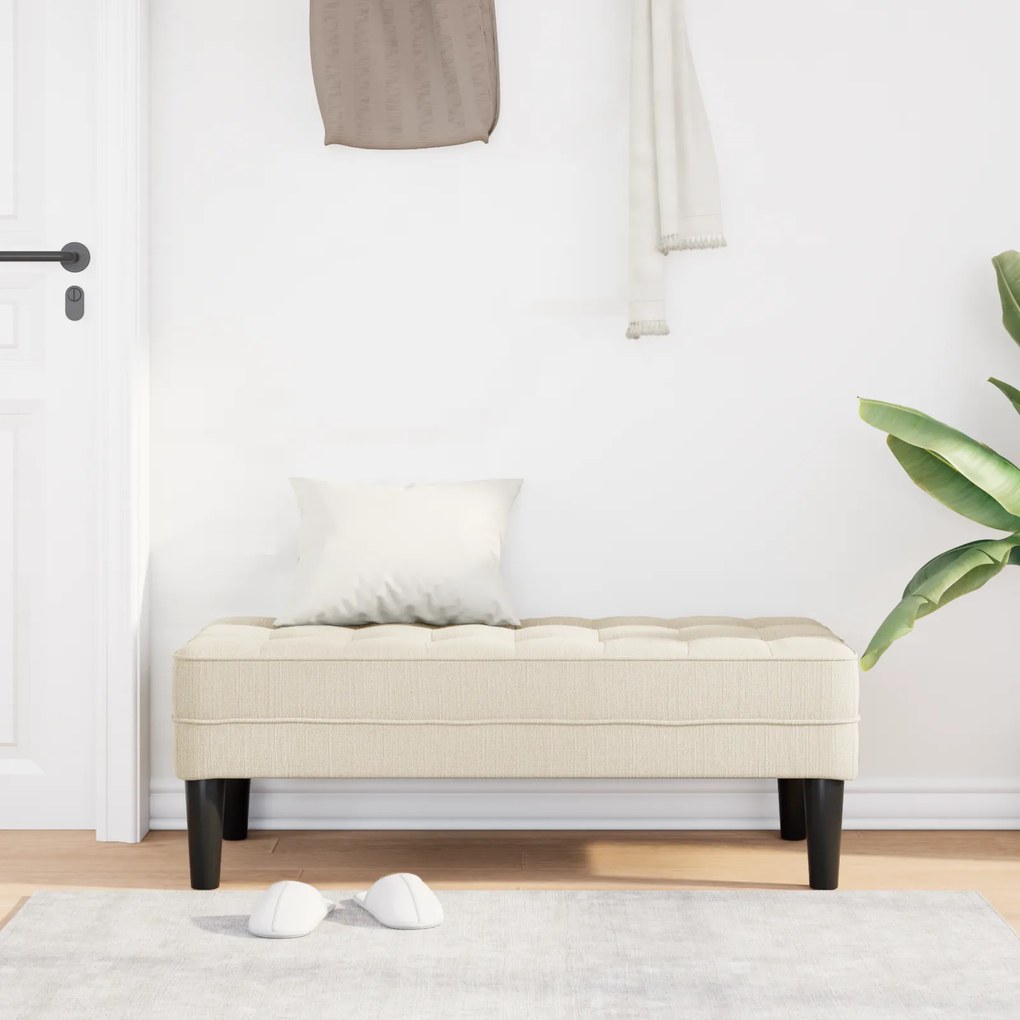 vidaXL Παγκάκι Λινό 113x57x39 εκ