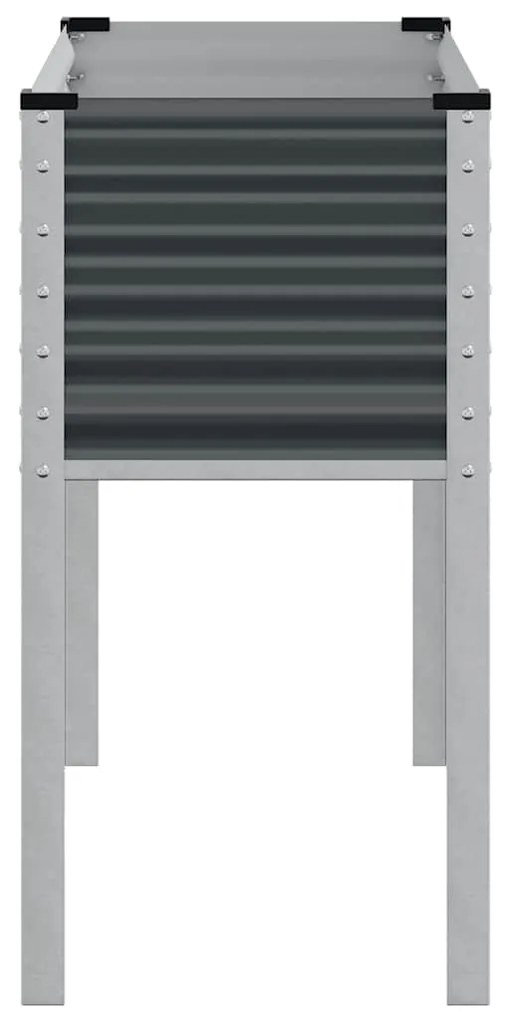 vidaXL Ζαρντινιέρα Κήπου Ανθρακί 100x45x90 εκ. από Ατσάλι