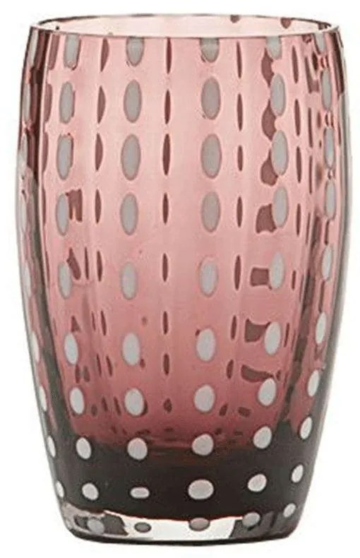 Ποτήρι Νερού Perle PR00105 320ml Amethyst Zafferano Glass
