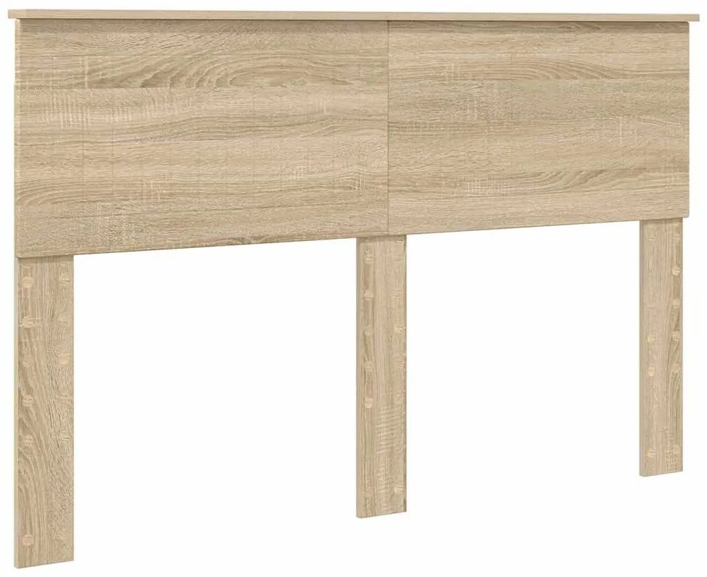 vidaXL Κεφαλάρι με κεφαλάρι Δρύς Sonoma 140 cm Επεξεργασμένο ξύλο