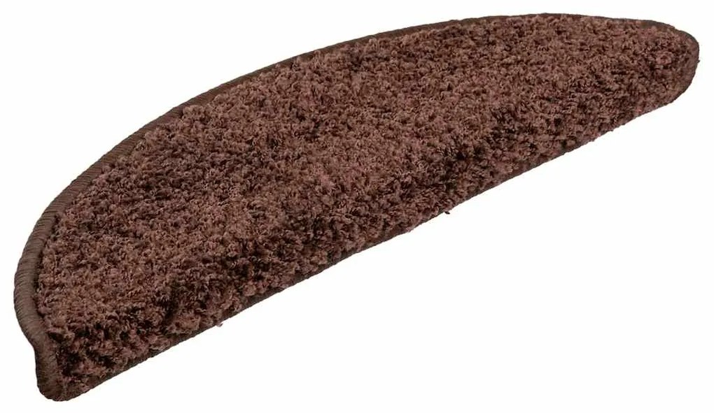 vidaXL Πατάκια Σκαλοπάτια 30 τεμ. Καφέ Ημίκυκλα 56x17x3 εκ.