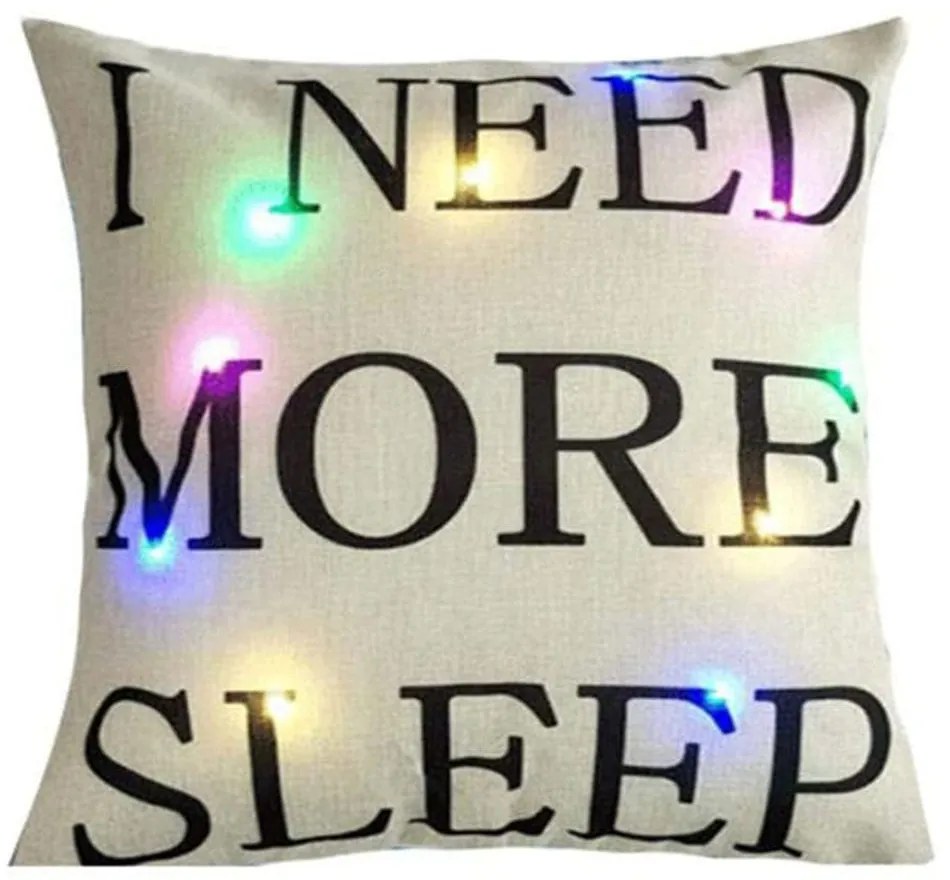 Μαξιλάρι Διακοσμητικό Led Με Γέμιση Σχ. 351 Multi Viopros 45X45 Cotton-Polyester