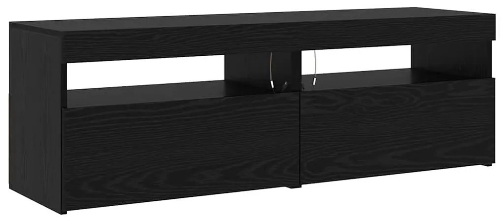vidaXL Ντουλάπες Τηλεόρασης 3 pcs Μαύρη δρυς 260 x 36.5 x 40 εκ