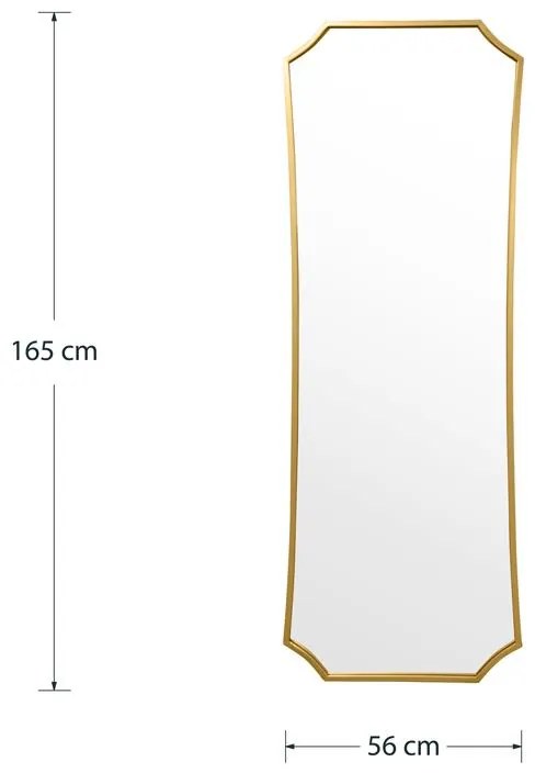 Καθρέπτης Torfu χρυσό 56x2x165εκ 56x2x165 εκ.