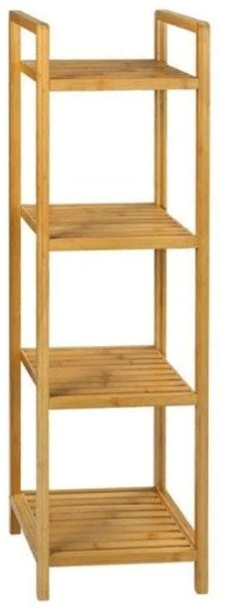 Ραφιέρα Επιδαπέδια 4 Επιπέδων AH-BA22001 30,5x30,5x104cm Natural Andrea House Bamboo