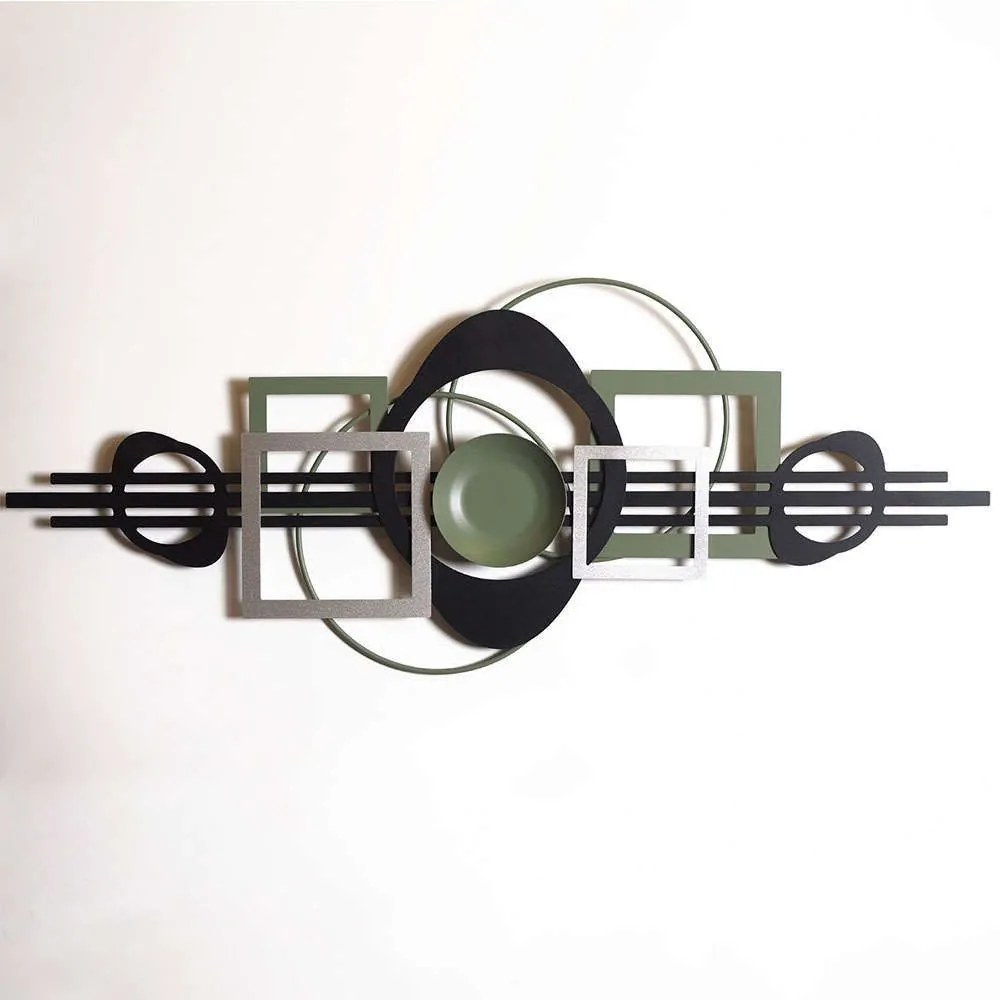 Διακοσμητικό Τοίχου 507ATP1216 41x99cm Multi-Green Wallity Steel