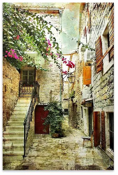 Πίνακας σε καμβά "Picturesque Neighborhood" Megapap ψηφιακής εκτύπωσης 40x60x3εκ.