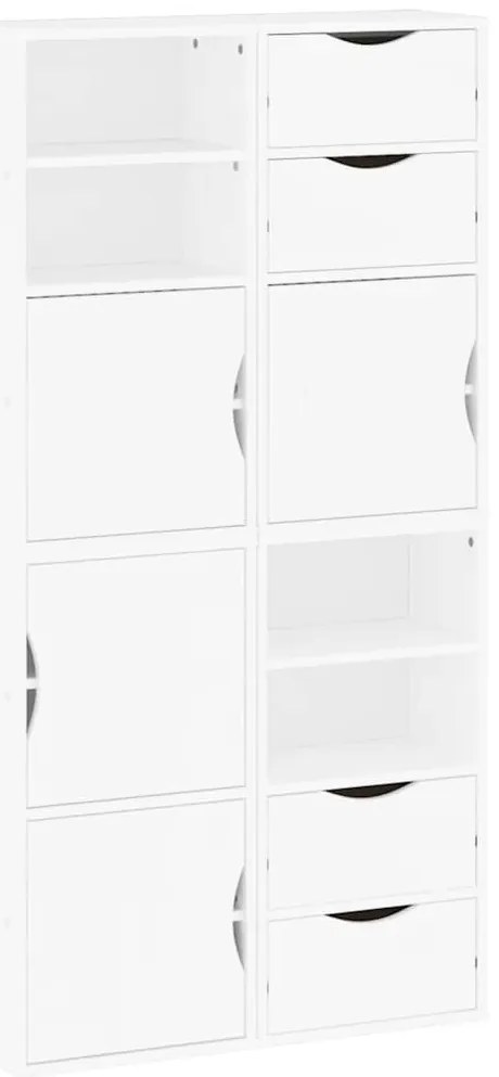 vidaXL Πλαϊνά ντουλάπια 4 τεμ. ODDA 40x24x79 εκ. από Μασίφ Ξύλο Πεύκου