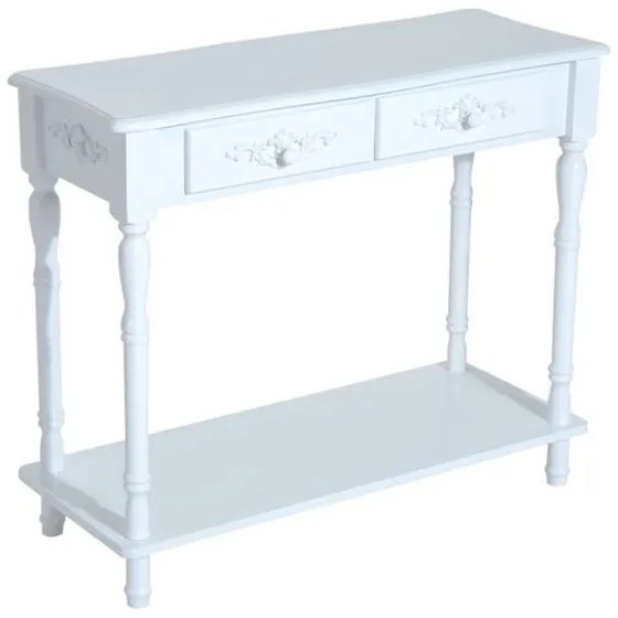Ξύλινη Κονσόλα με 2 Συρτάρια 84 x 33 x 70.5 cm HOMCOM 833-236 833-236