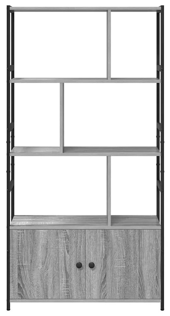 vidaXL Ράφι Βιβλίων Γκρι sonoma 80 x 30 x 155.5 εκ Επεξεργασμένο ξύλο