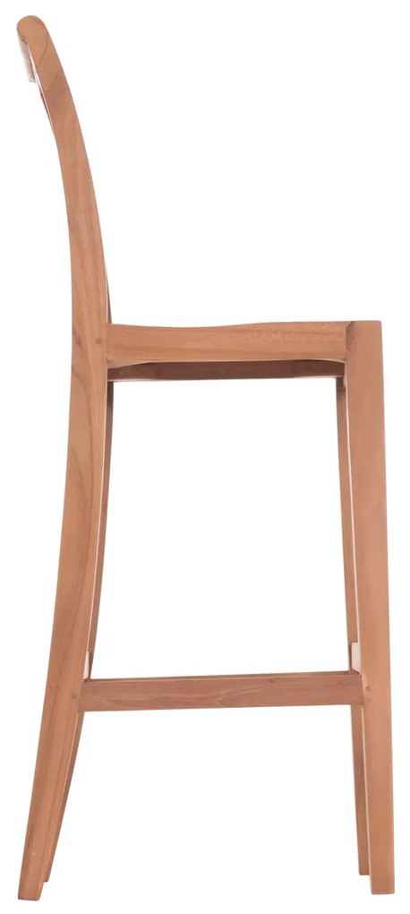 Σκαμπό Μπάρ PAIPER C18110 με Πλάτη Ξύλο ΤΕΑΚ Φυσικό 40x49,5x114Υ εκ. 40x49.5x114 εκ.