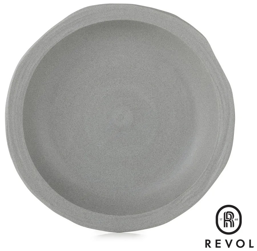 No.W MATT GREY RECYCLAY DEEP PLATE 21CM ΣΕΤ 6 τμχ - Espiel