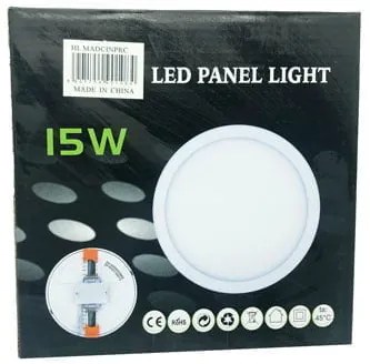 LED φωτιστικό οροφής 15W 220V - LED PANEL LIGHT ROUND WHITE