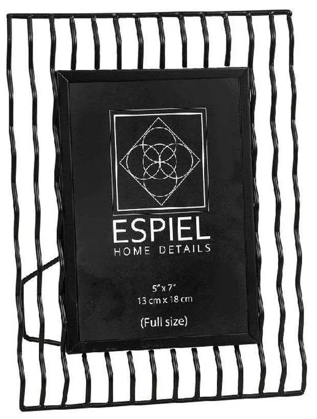 Κορνίζα FAM513 10x15cm Black Espiel Metal