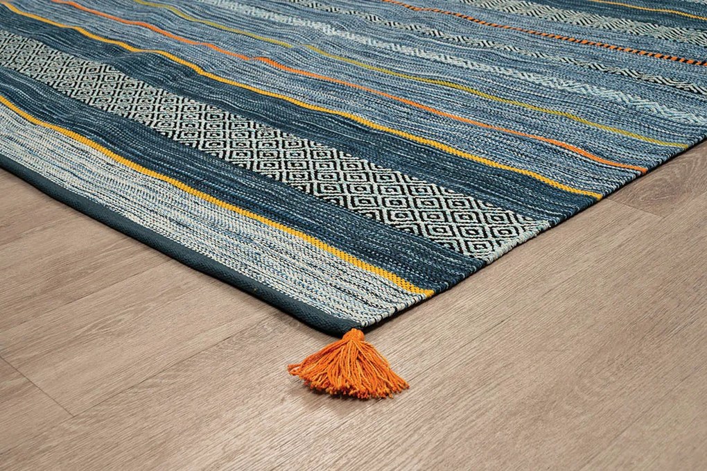 ΧΑΛΙ ANTIQUE KILIM  ΧΕΙΡΟΠΟΙΗΤΟ 7070 BLUE - 160X230  NewPlan