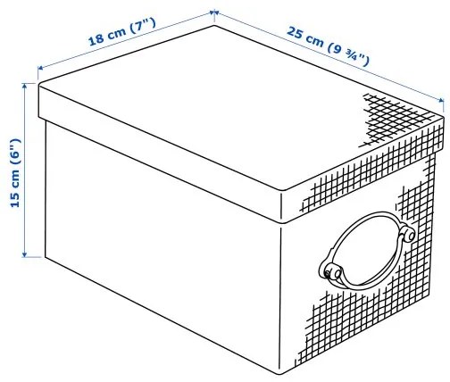 KVARNVIK κουτί αποθήκευσης με καπάκι, 18x25x15 cm 704.128.75