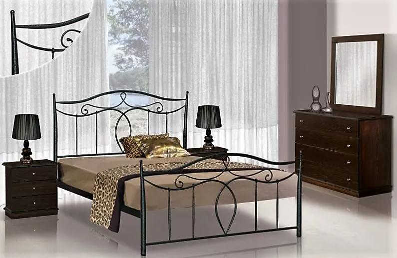 Κρεβάτι Ν53 για στρώμα 150χ200 διπλό με επιλογή χρώματος