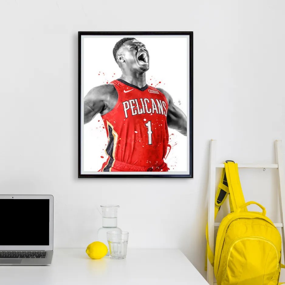 Πόστερ &amp; Κάδρο Zion Williamson KD0526 30x40cm Εκτύπωση Πόστερ (χωρίς κάδρο)