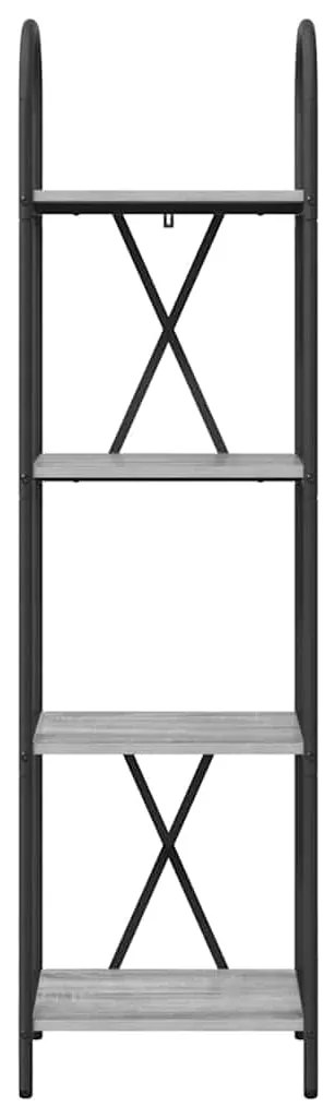 vidaXL Ράφι Βιβλίων Γκρι sonoma 40 x 30 x 146 εκ Επεξεργασμένο ξύλο