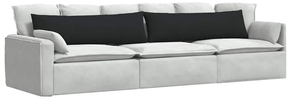 vidaXL Μαξιλάρι Καναπέ 2 pcs Μαύρο 145 x 40 εκ. ύφασμα