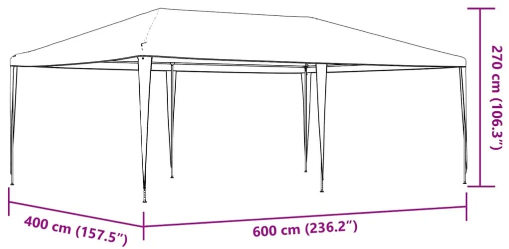 Τέντα Εκδηλώσεων Μπλε 4 x 6 μ. 48504