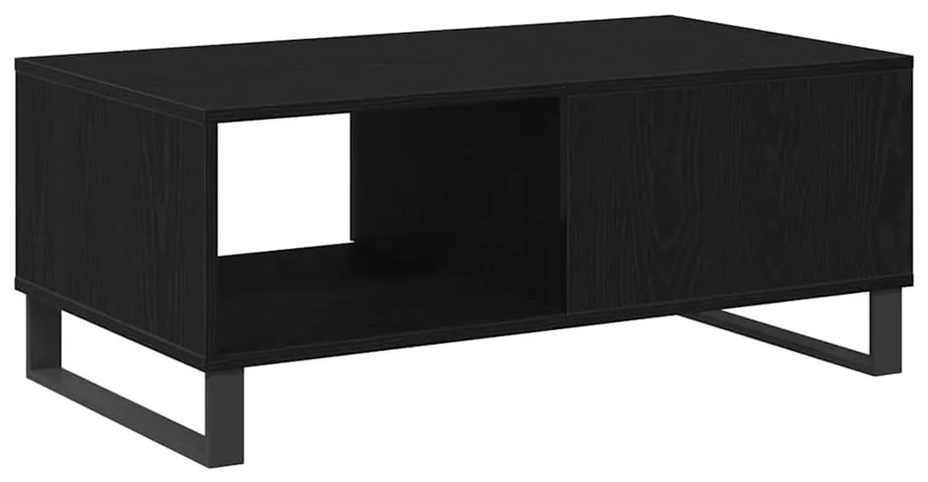 vidaXL Τραπεζάκι Σαλονιού with Drawer Μαύρη δρυς 90 x 50 x 36.5 εκ