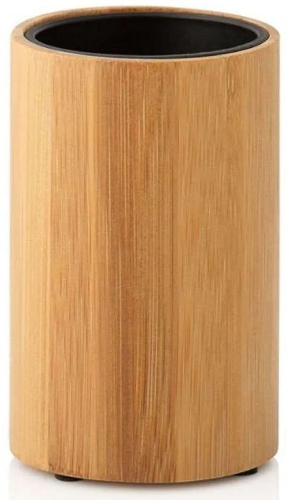 Ποτηροθήκη Bamboo LBTAH-BA70073 Φ7x11cm Natural-Black Andrea House Bamboo