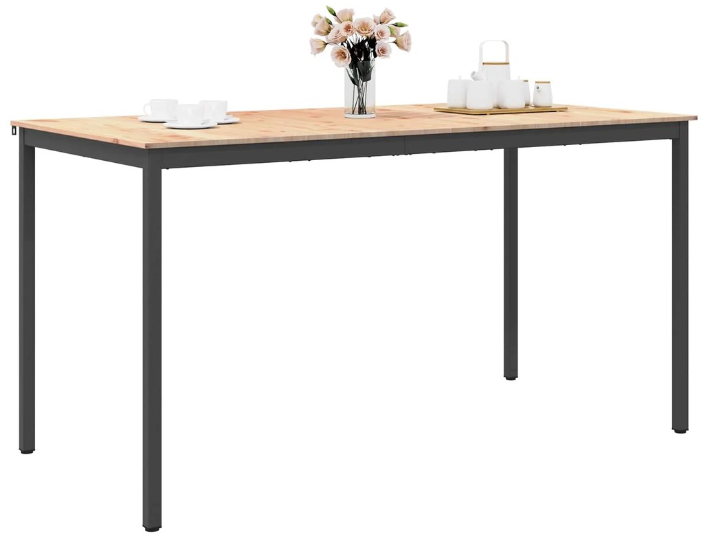 vidaXL Τραπέζι μπαρ Φυσικό 110 x 55 x 105 εκ. Στερεά ξυλεία πεύκου