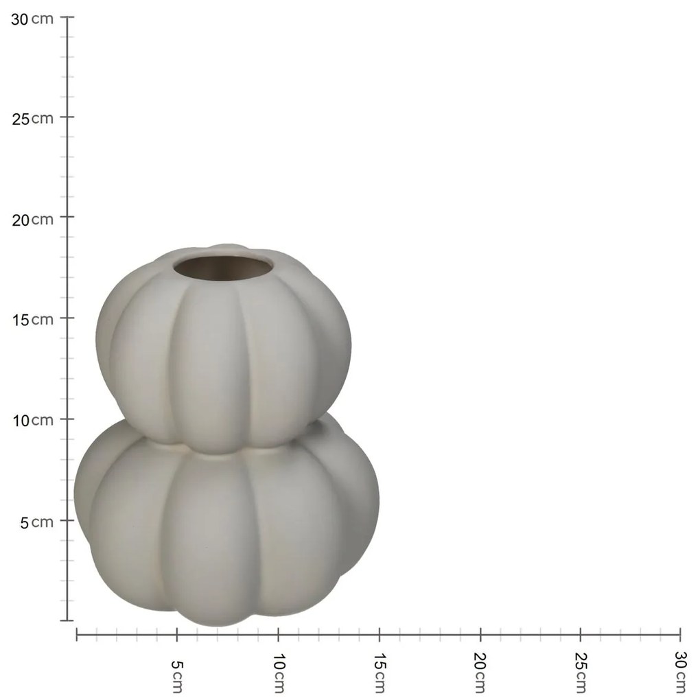 Βάζο Κολοκύθα Ιβουάρ Δολομίτης 15.1x15.1x17cm - 05150309 - 05150309