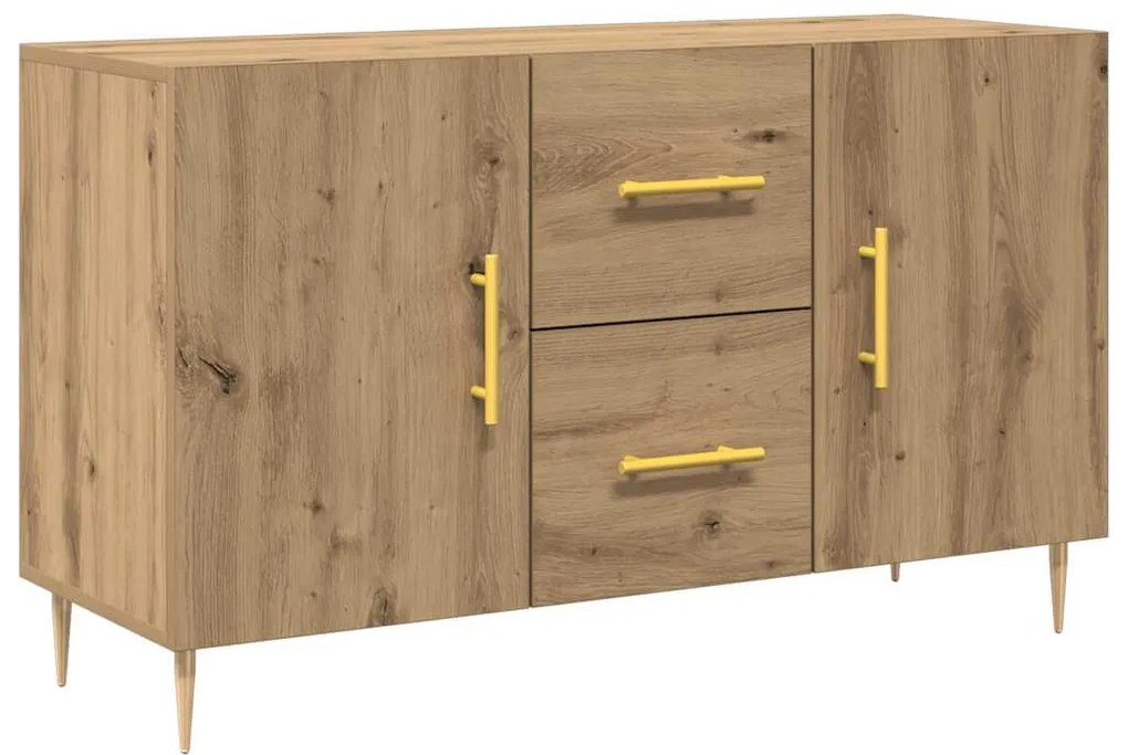 vidaXL Σκευοθήκη Δρυς τεχνίτης 100x36x60 cm Κατασκευασμένο ξύλο