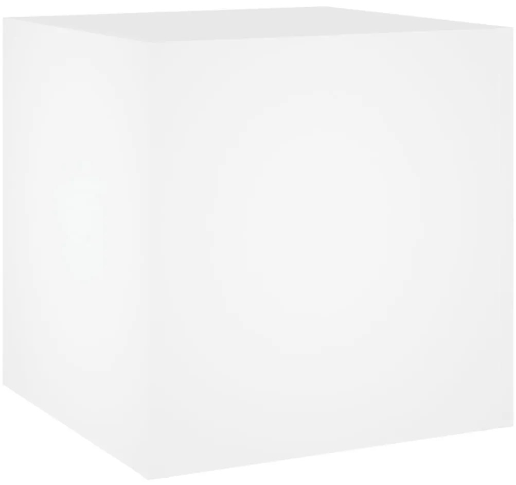 vidaXL Ζαρντινιέρα Λευκή 40 x 40 x 40 εκ. από Επεξεργασμένο Ξύλο