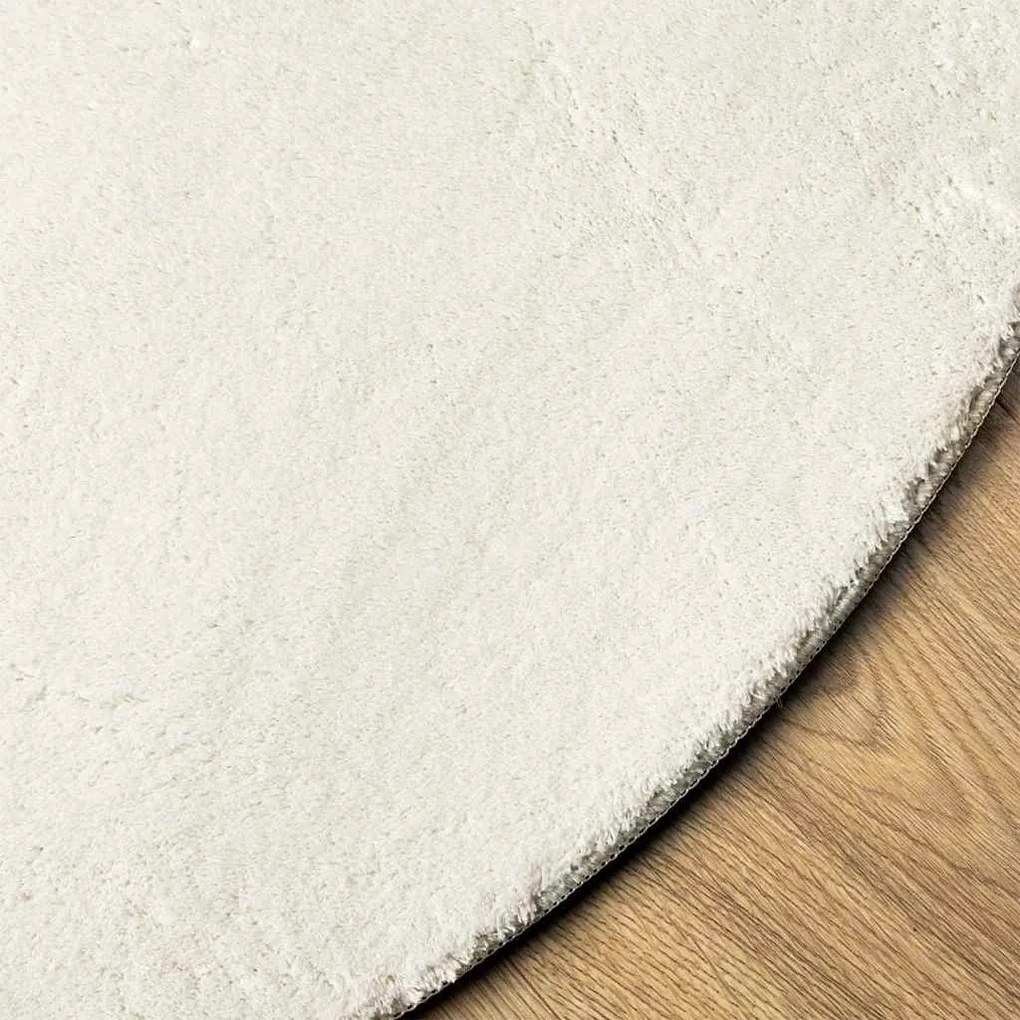 vidaXL Χαλί Κρεμ 100 x 200 cm Πολυεστέρας