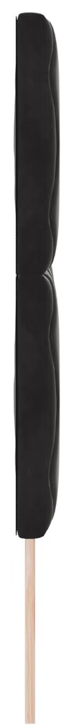 vidaXL Μαύρο Κεφαλάρι με Διαμαντάκια 140 cm - Βελούδινο