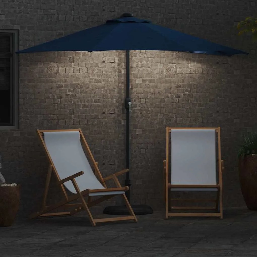 vidaXL Ομπρέλα Κήπου Αζούρ μπλε 294 x 150 x 224 εκ ύφασμα