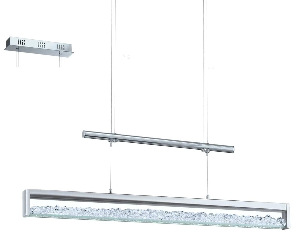 Φωτιστικό Οροφής Led Cardito 1 93625 Clear Eglo Aluminium