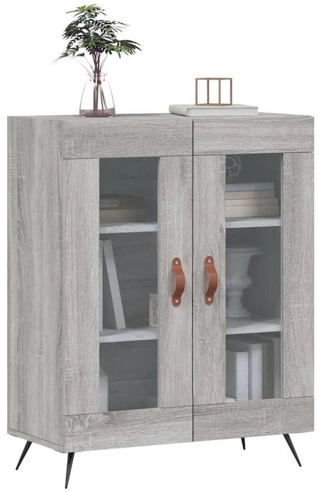 vidaXL Ντουλάπι Γκρι Sonoma 69,5 x 34 x 90 εκ. από Επεξεργασμένο Ξύλο
