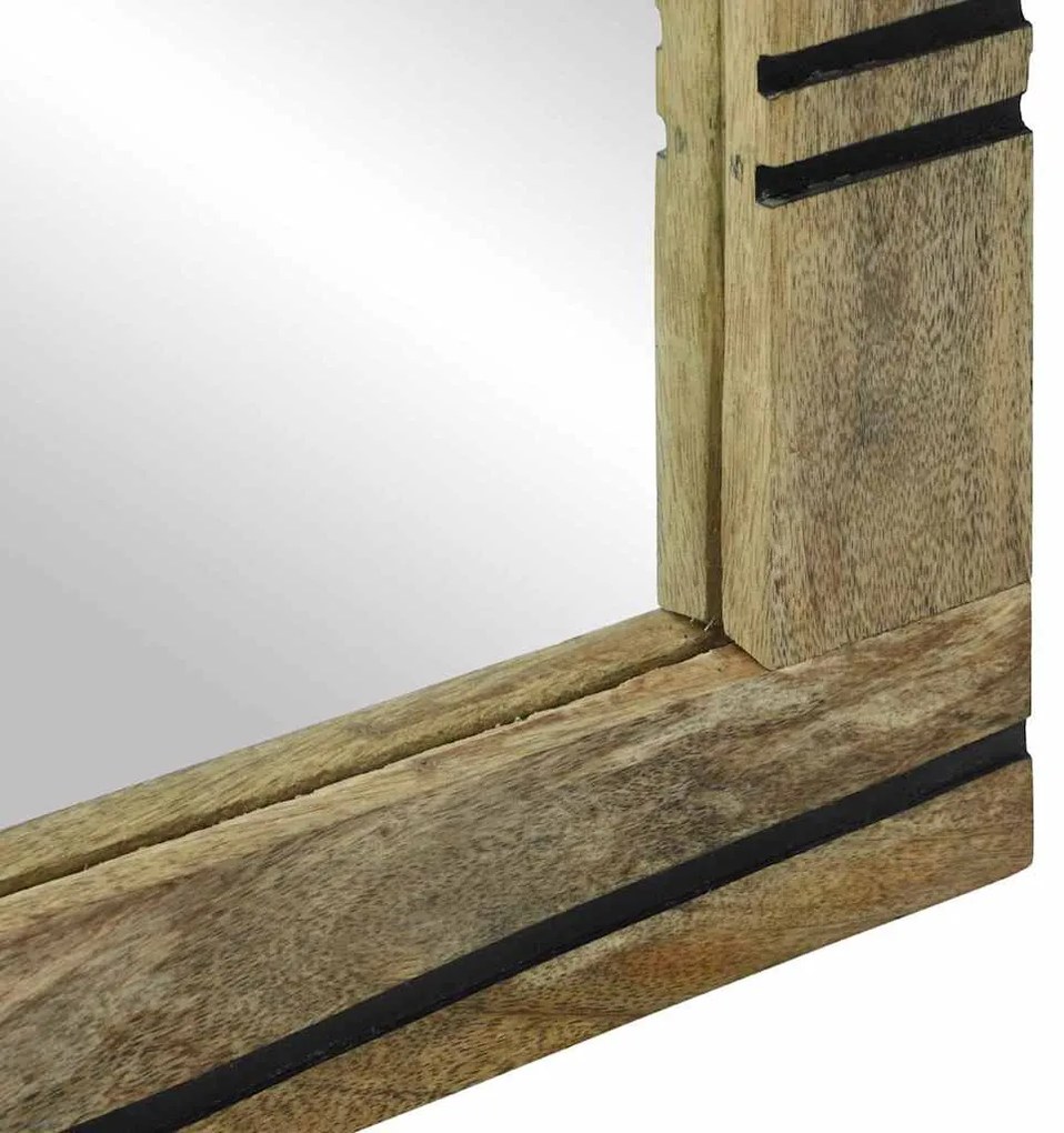 vidaXL Καθρέφτης Μπάνιου με καθρέφτη Καφέ 70 x 50 x 2,5 εκ.