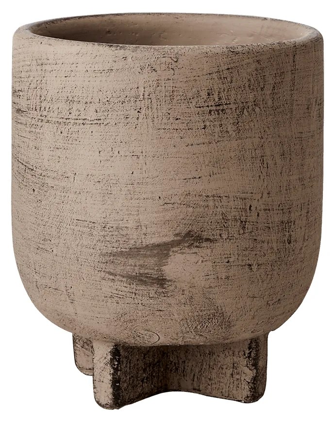 Τσιμεντένιο κασπώ καφέ 12 x 14 cm