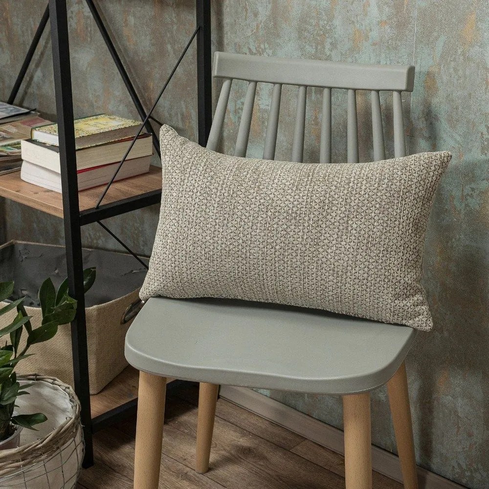 Μαξιλαροθήκη Διακοσμητική Utah 07 Beige Teoran 30Χ50 Acrylic,Cotton,Polyester