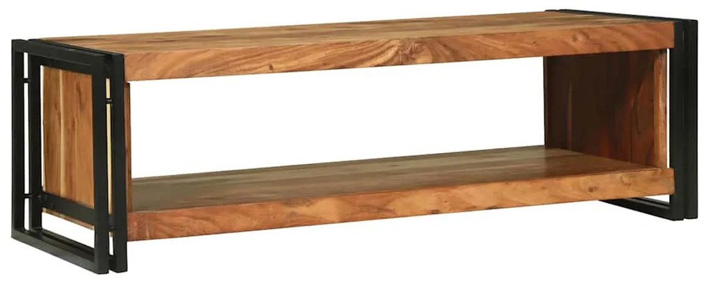 vidaXL Τραπεζάκι σαλονιού Καφέ 120 x 50 x 38 εκ Μασίφ ξύλο ακακίας