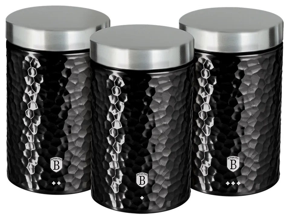 Δοχεία Αποθήκευσης Τροφίμων Berlinger Haus Σετ 3 τμχ Primal Gloss Collection BH-6712