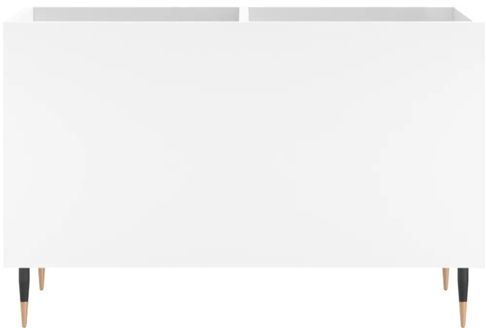 vidaXL Έπιπλο Δίσκων Λευκό 74,5 x 38 x 48 εκ. από Επεξεργασμένο Ξύλο