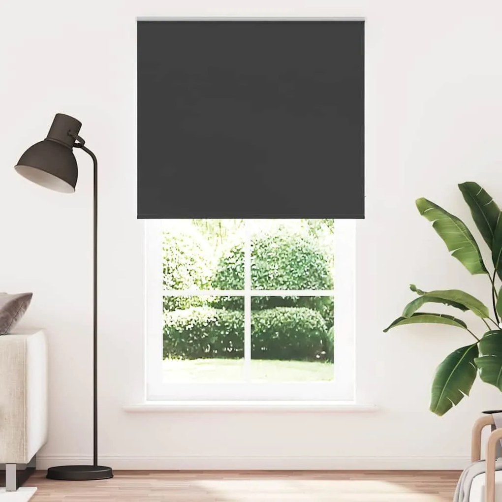 Roller Blind Blackout Μαύρο 135x210 cm Πλάτος υφάσματος 131,6cm - Μαύρο